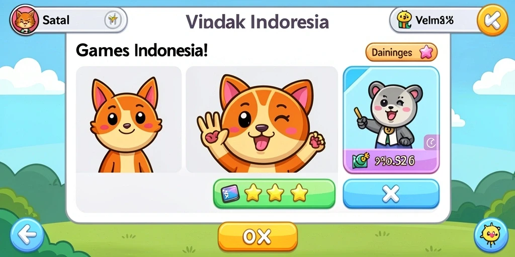 Screenshot menunjukkan karakter utama dalam aksi bertarung.
