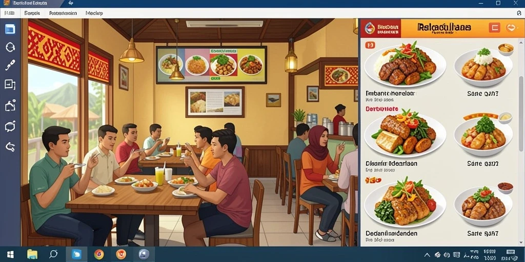 Tampilan antarmuka yang menarik dan modern.