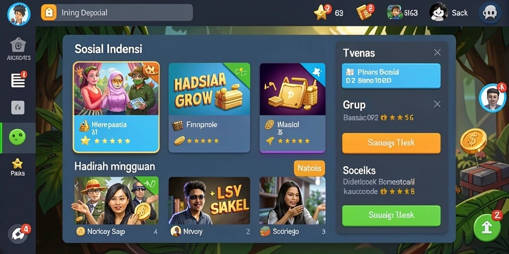 Tampilan antarmuka pengguna yang menarik dan intuitif.