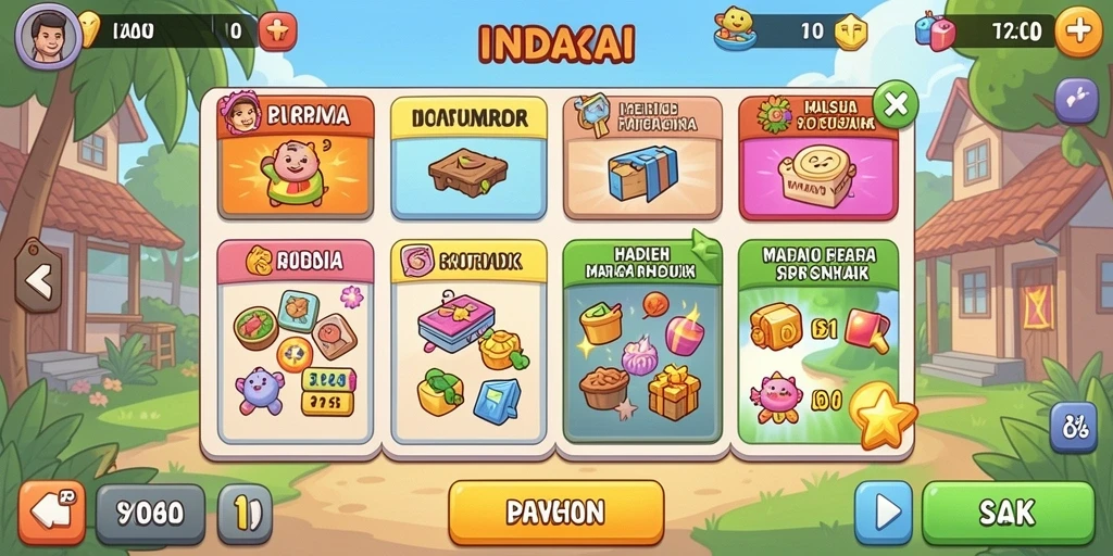Tangkapan layar yang menunjukkan petualangan epik dalam game.