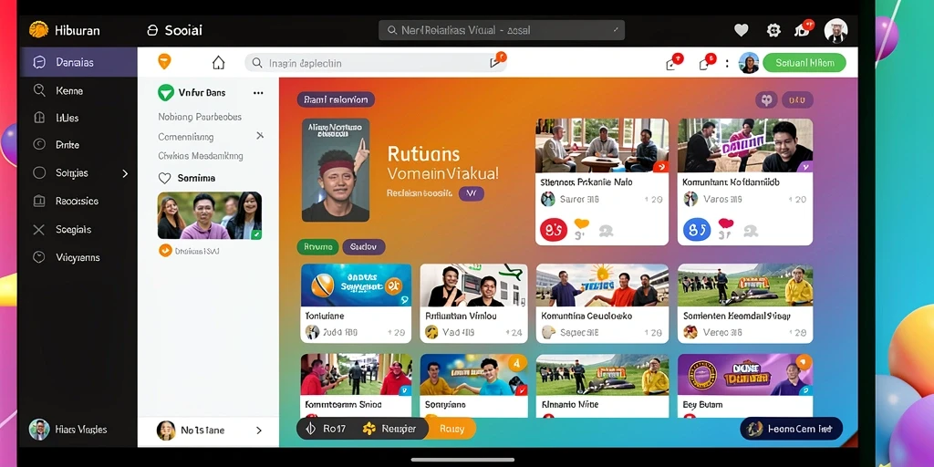 Tampilan awal yang menarik dan user-friendly.