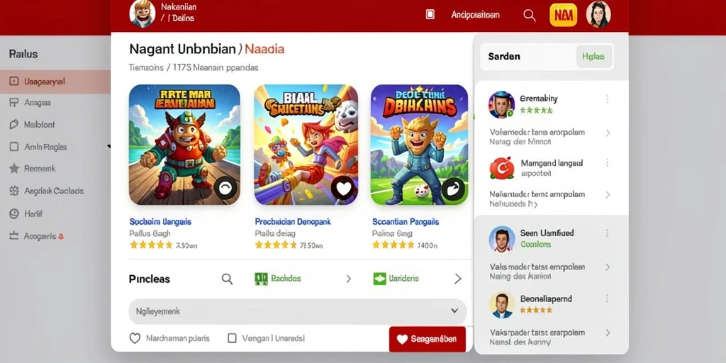 Tampilan antarmuka yang ramah dan menarik.