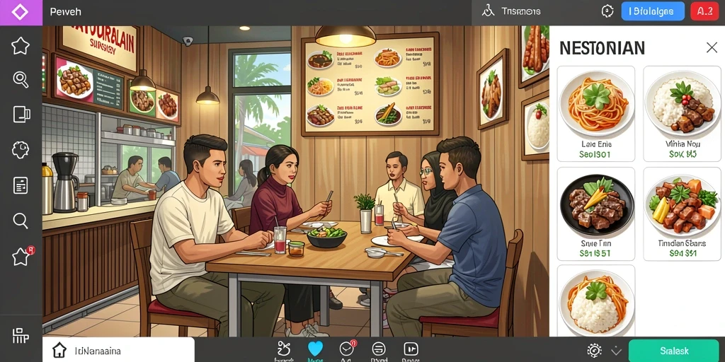 Tampilan grafis yang menarik dan detail.