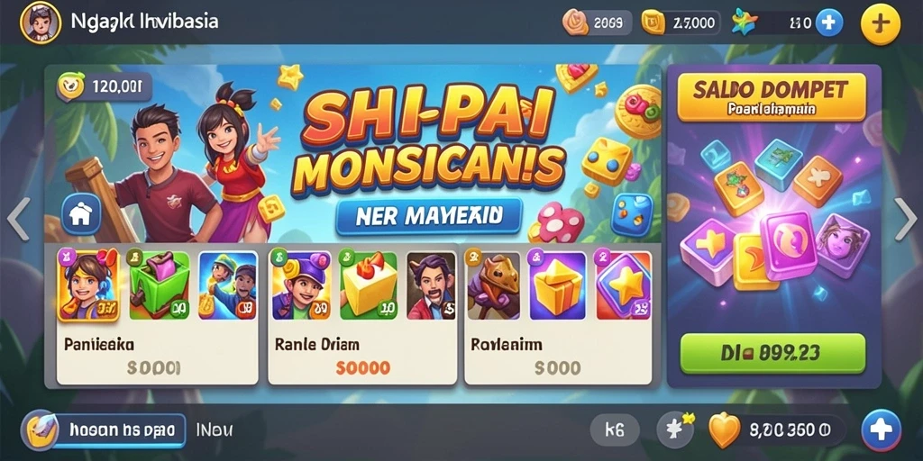 Tampilan mesin slot yang menarik dan interaktif.