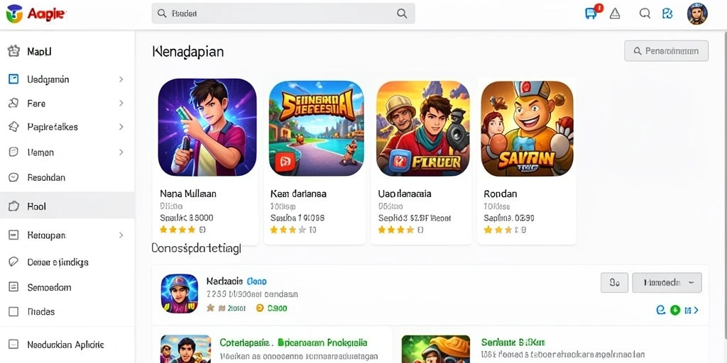 Tampilan awal yang menarik perhatian pengguna.